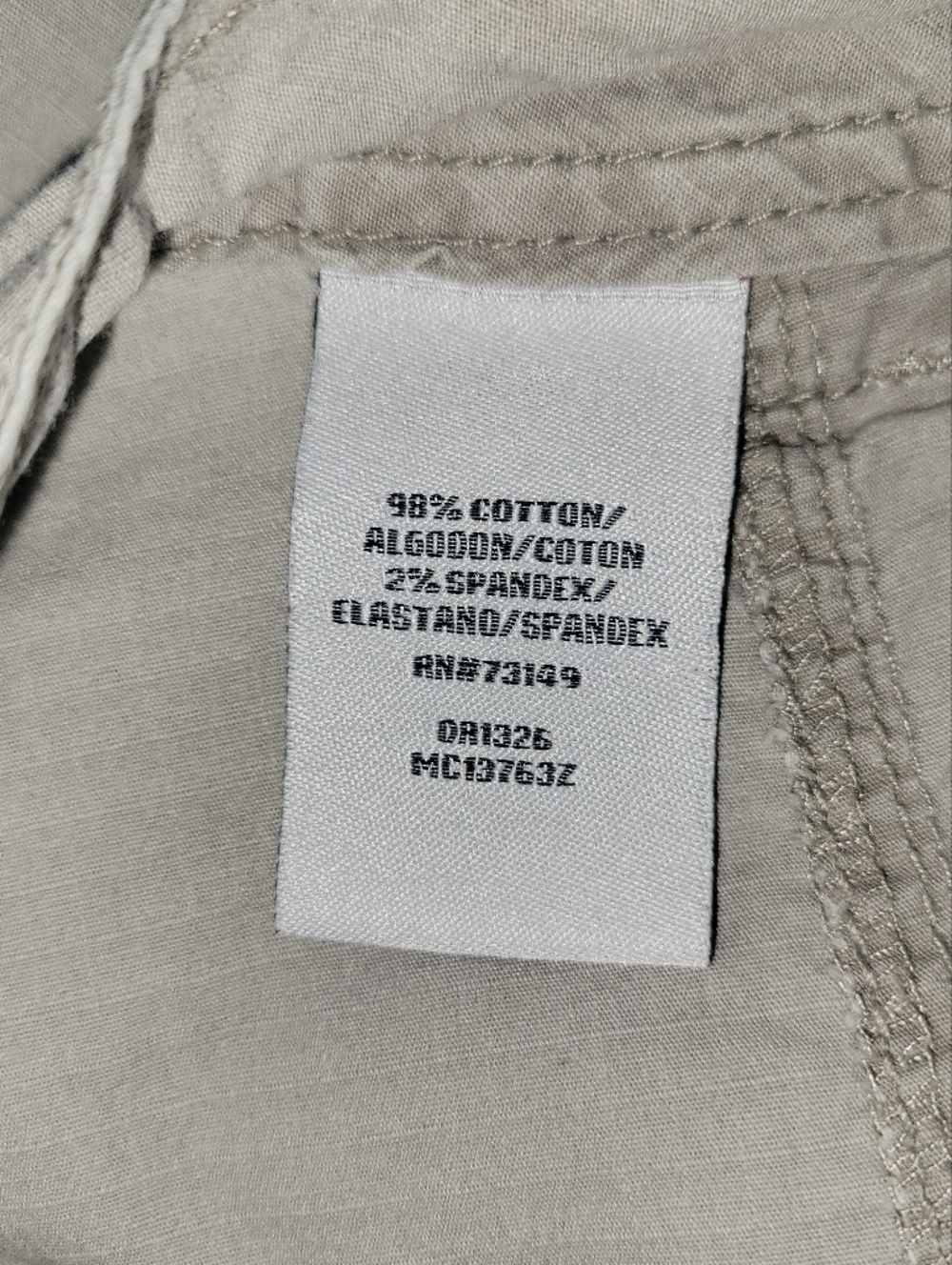 One 5 ONE KHAKI Casual CAPRIS - Picture 3 of 10